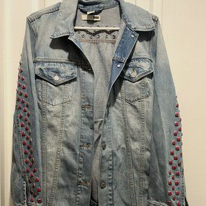 Levi Trucker Jacket with red studs - rare